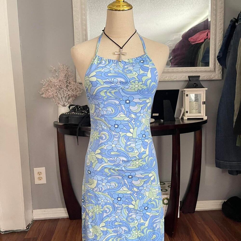 Y2k paisley print dress